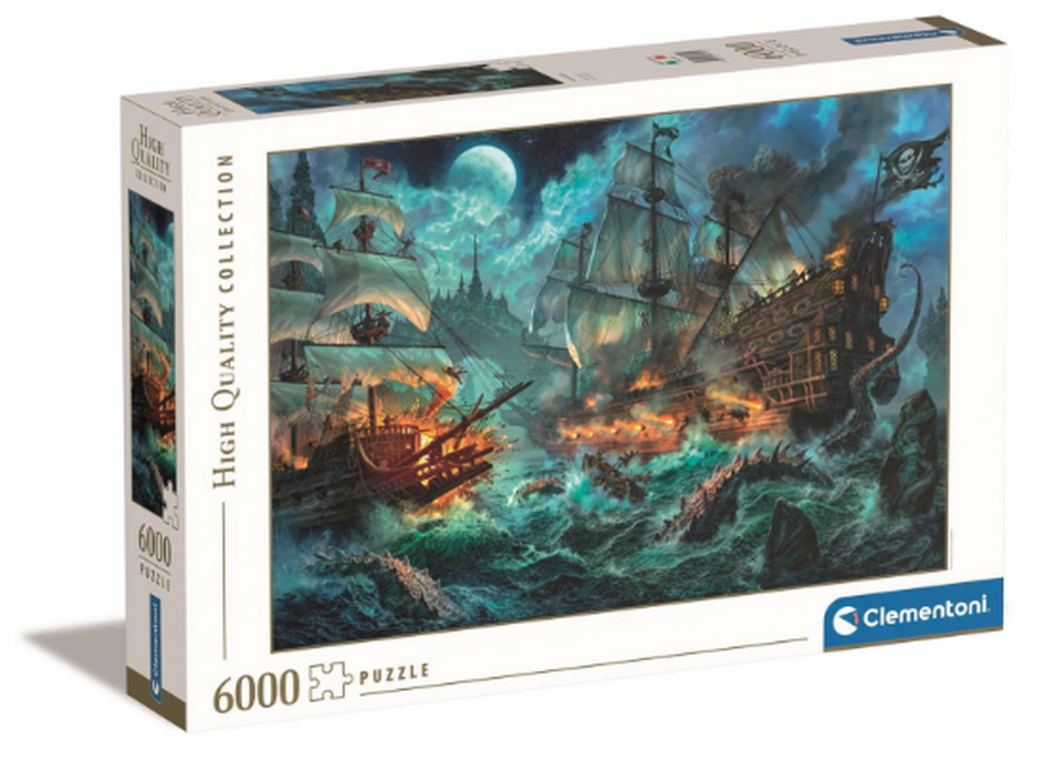 Rompecabezas La Batalla de los Piratas 6000 piezas Clementoni