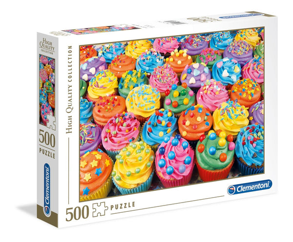 Rompecabezas Cupcakes Coloridos 500 Pzs Clementoni