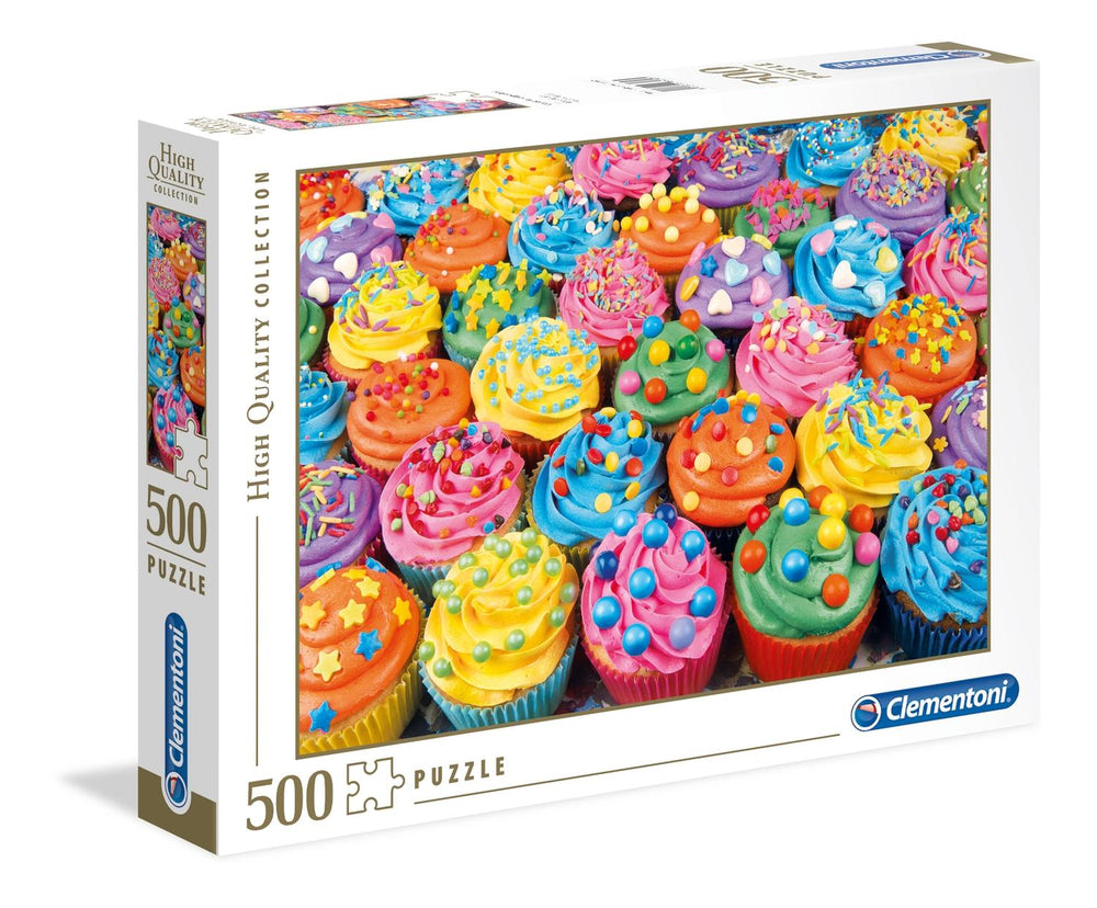 Rompecabezas Cupcakes Coloridos 500 Pzs Clementoni