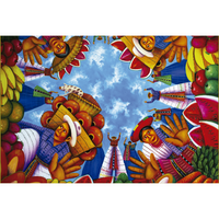 Rompecabezas Antonio Coche Mendoza: Mercado De Colores 1000 Piezas - 2