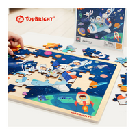 Rompecabezas De Madera Para Niños, Espacio 48 Pz Top Bright - 10
