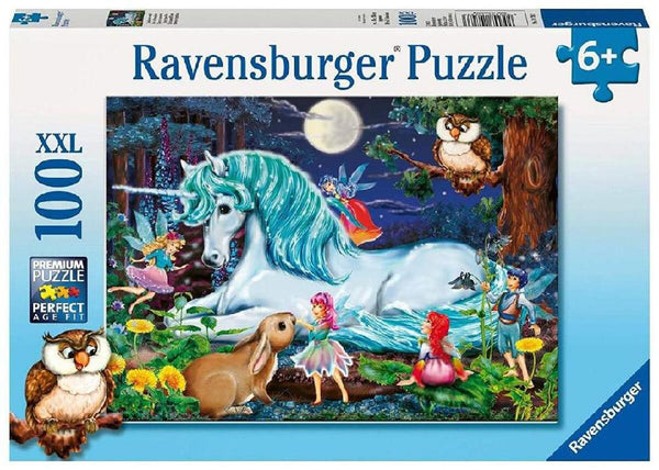 Bosque Encantado Unicornio Rompecabezas De 100 Piezas Ravensburger