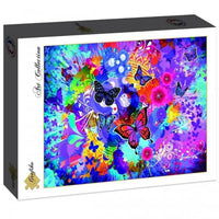 Rompecabezas Flores Y Mariposas De Colores Grafika 1500 Piezas - 1