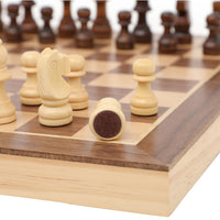 Ajedrez De Madera Tablero Plegable de Lujo Chess 29x29 cm - 3