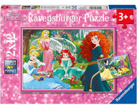 Rompecabezas 2 en 1 El Mundo De Princesas 12 Piezas Cada Uno Ravensburger - 1
