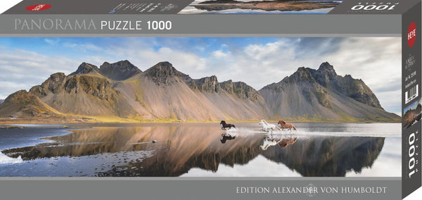 Rompecabezas Caballos Panoramico 1000 Piezas Heye