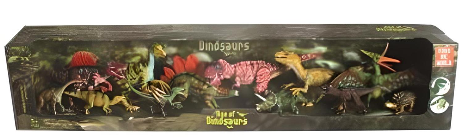 Dinosaurios de Juguete con Movimiento para Niños Kit con 12 piezas