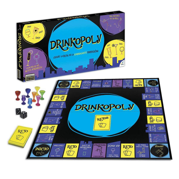 Juego De Mesa Drinkopoly Bebida Shots Divertido