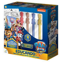 Tablero Doble Vista Con Crayones Paw Patrol armar Y Colorear - 4