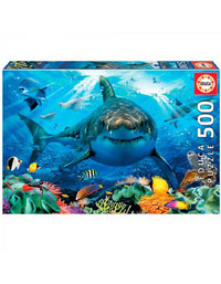 Gran Tiburon Blanco Rompecabezas De 500 Piezas Educa - 1