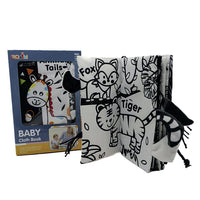 Libro Textura Cuento De Animales Tela Suave Bebes - 1