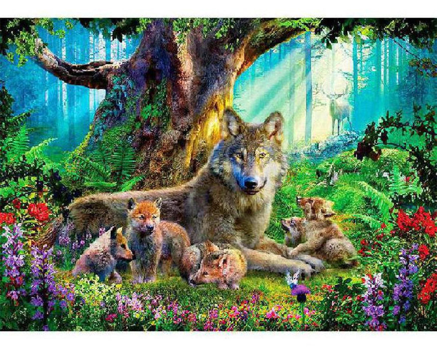 Rompecabezas Lobos En El Bosque 1000 Piezas Ravensburger