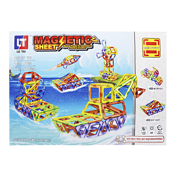Juego de Construcción Magnético 104 Piezas