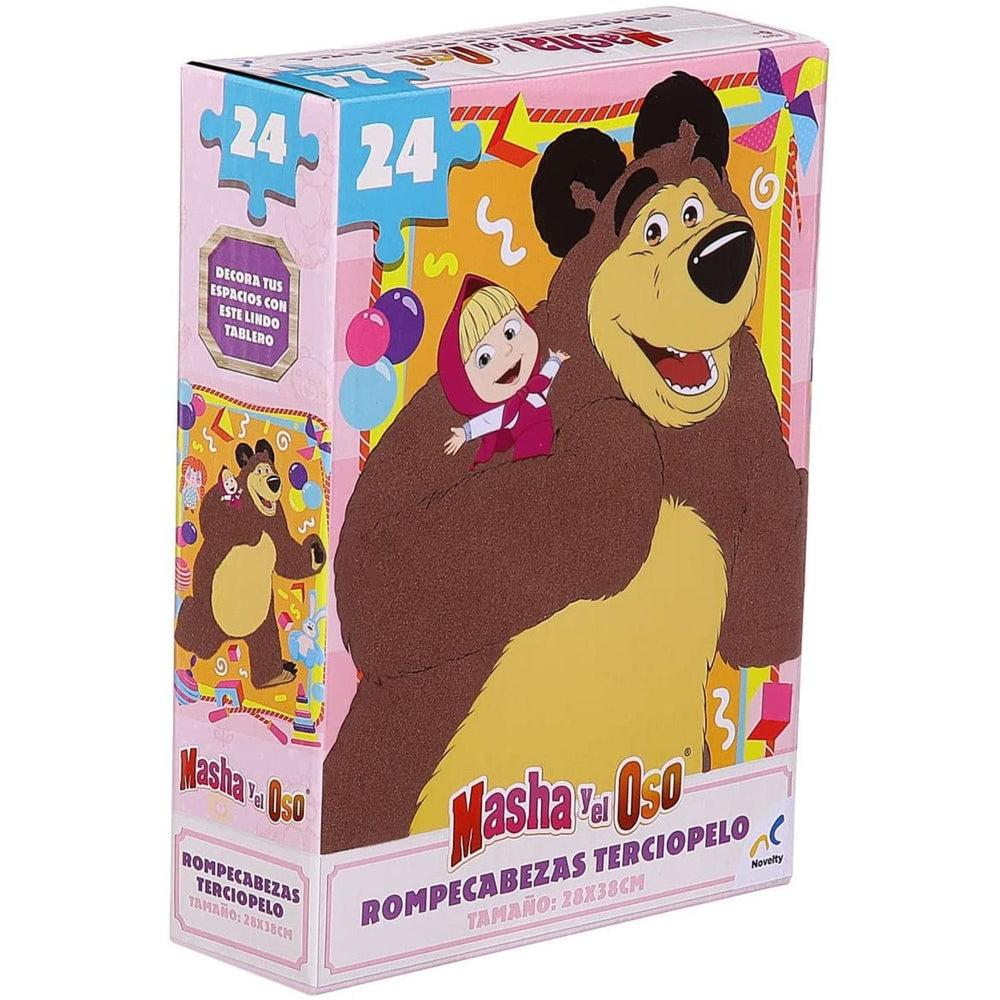 Rompecabezas Aterciopelado Masha y El Oso 24 Piezas