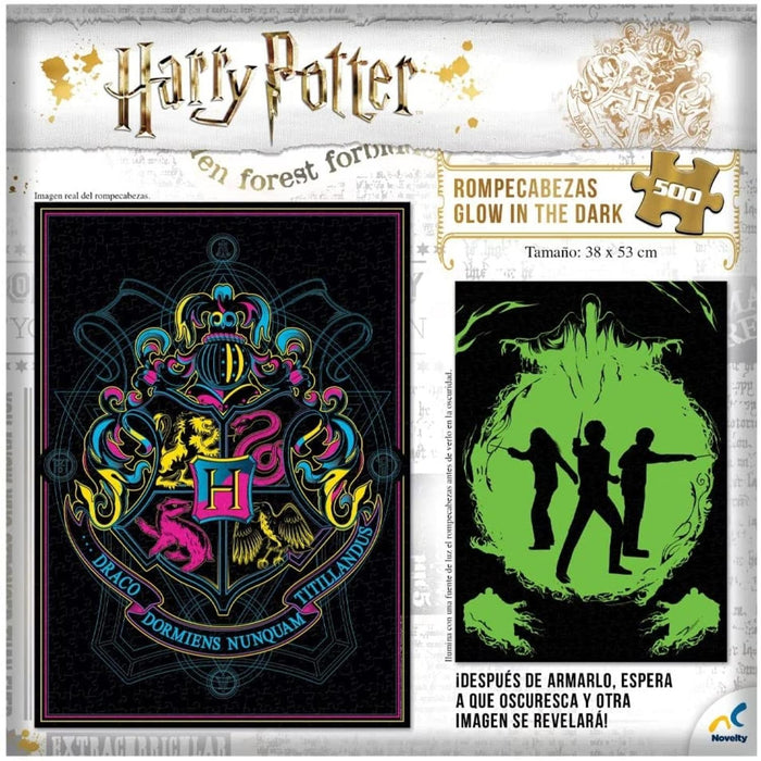 Rompecabezas Harry Potter Glow In The Dark 500 Piezas