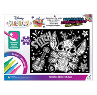 Rompecabezas Aterciopelado Disney Stitch Alegrias 200 Piezas Colorear - 3