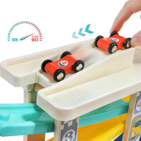 Pista de carros De Madera 4 rampas sencillas 6 Pz Top Bright - 8