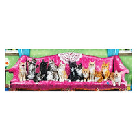 Rompecabezas Panorámico Kitty Cat Couch 1000 Pz Eurographic - 2