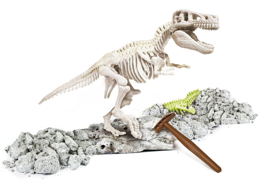 Juego De Excavación T-Rex Brilla En La Obscuridad Clementoni