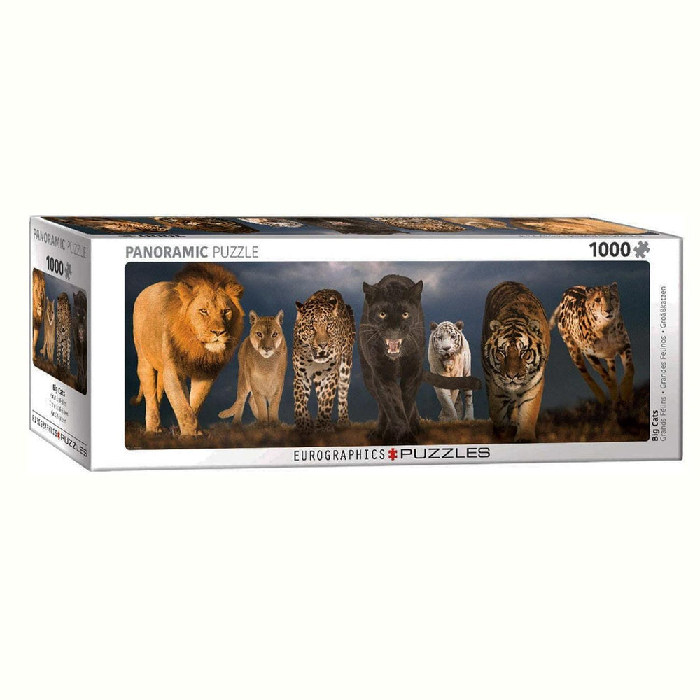 Rompecabezas Panorámico Big Cats 1000 Piezas EuroGraphics