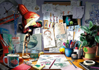 Rompecabezas El Escritorio Del Artista 1000 Piezas Ravensburger - 2