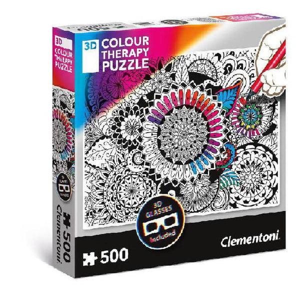 Rompecabezas Terapia De Color Mandala 500 Piezas Clementoni