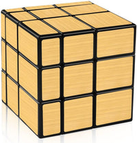 2 Piezas - Cubos Magicos Mirror - Espejo 3X3 Plateado y Dorado - 7