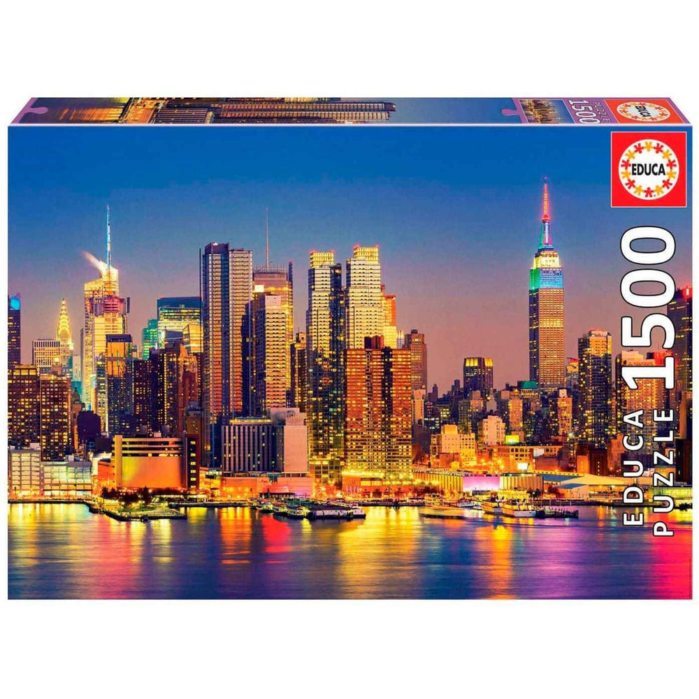 Rompecabezas Manhattan De Noche, 1500Pz Educa