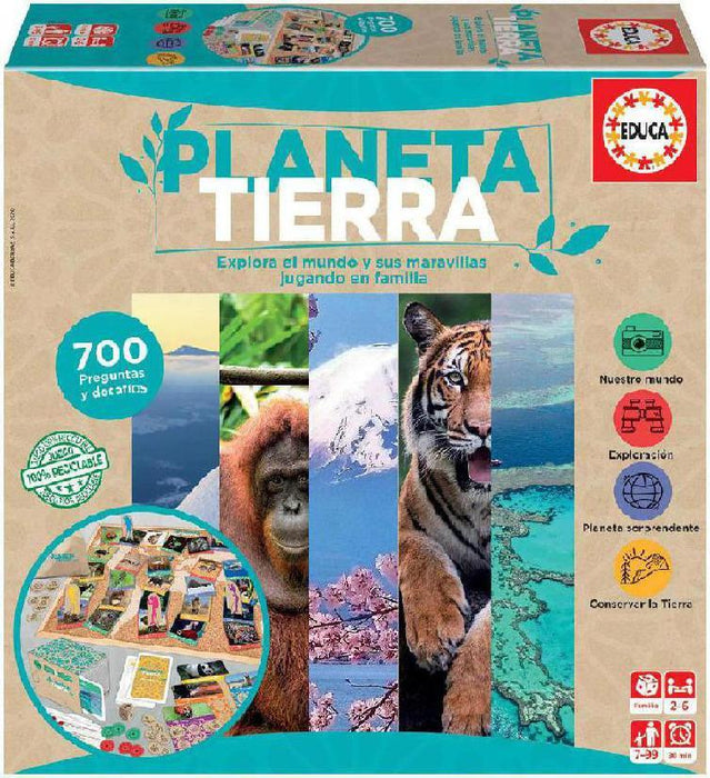 Juego De Mesa Familiar - Planeta Tierra, Educa