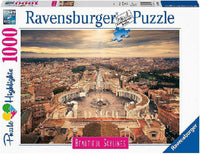 Rompecabezas Plaza De San Pedro De 1000 Piezas Ravensburger - 1