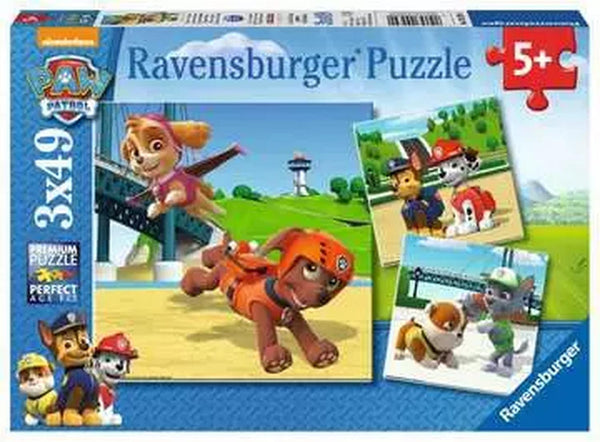 Rompecabezas 3 en 1 Paw Patrol 49 Piezas Cada Uno Ravensburger