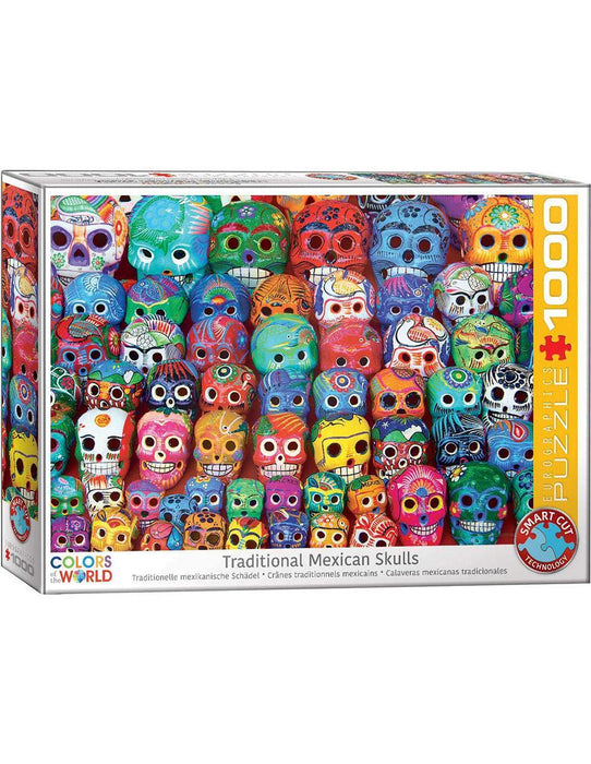 Rompecabezas Calaveras De Colores 1000 Piezas