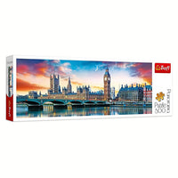 Rompecabezas 500 Piezas Panorámico Trefl: Big Ben Y Palacio De Westminster, Londres - 1
