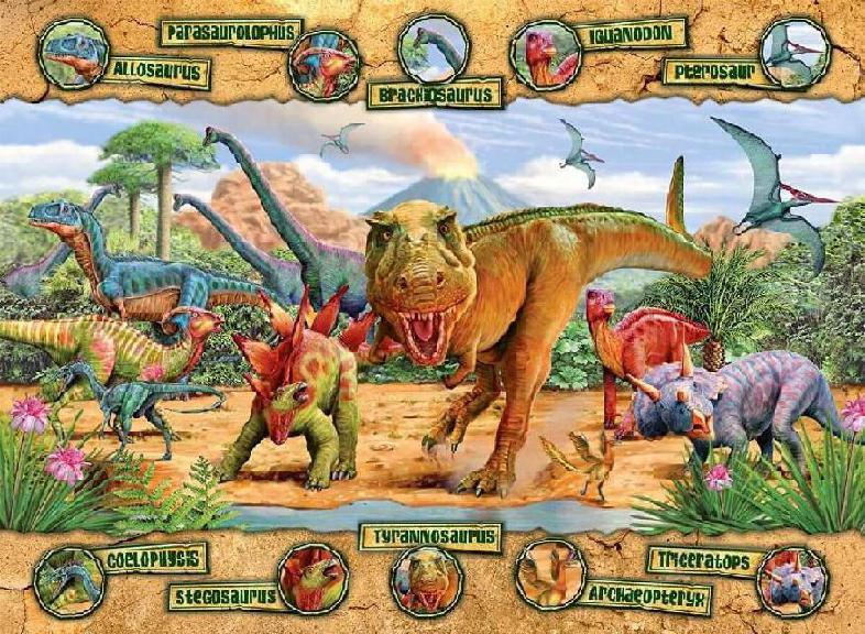 Dinosaurios Rompecabezas De 100 Piezas Ravensburger
