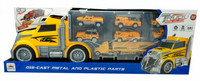 Camión De Juguete Con 7 Carritos De Plástico Y Metal Tráiler Infantil - 5