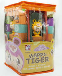 Blocks Para Armar Castillo de Animales 65 Piezas Bolsa - 1