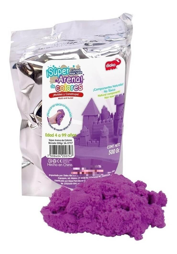 Super Arena Color Morado 500 Grs