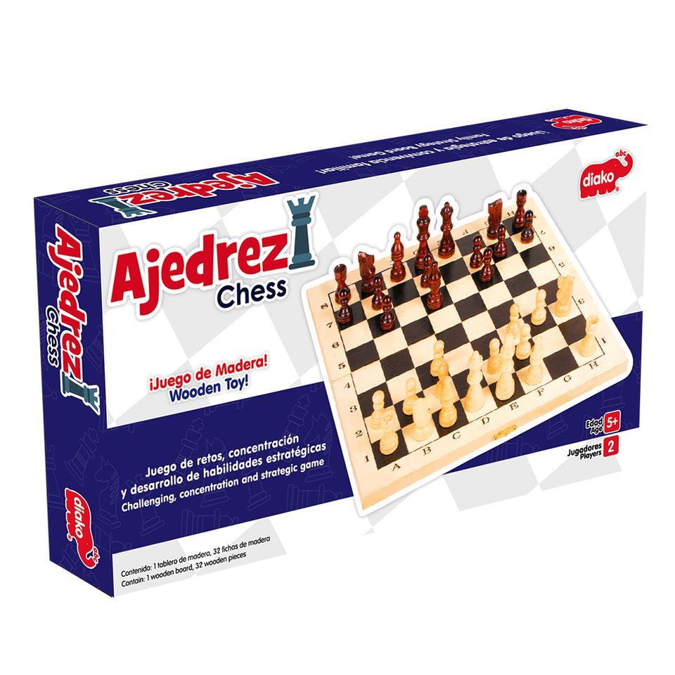 Ajedrez, Juego De Madera
