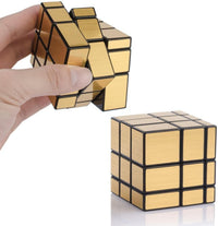 2 Piezas - Cubos Magicos Mirror - Espejo 3X3 Plateado y Dorado - 5