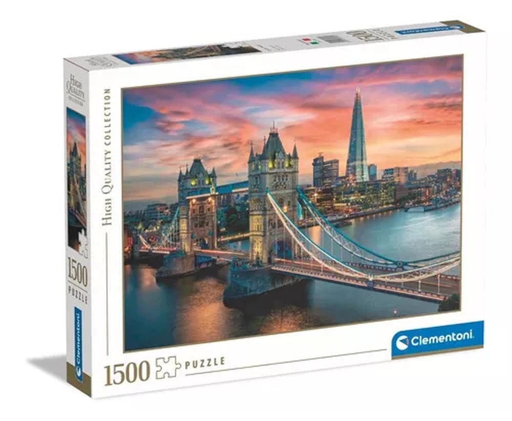 Rompecabezas marca clementoni , modelo Londres Al Atardecer 1500 Piezas