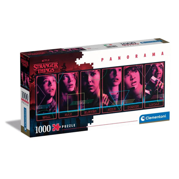Rompecabezas Panorama Stranger Things Rostros 1000 Piezas