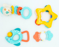 Kit de 4 piezas de Sonaja para Bebé con mordedera - 4