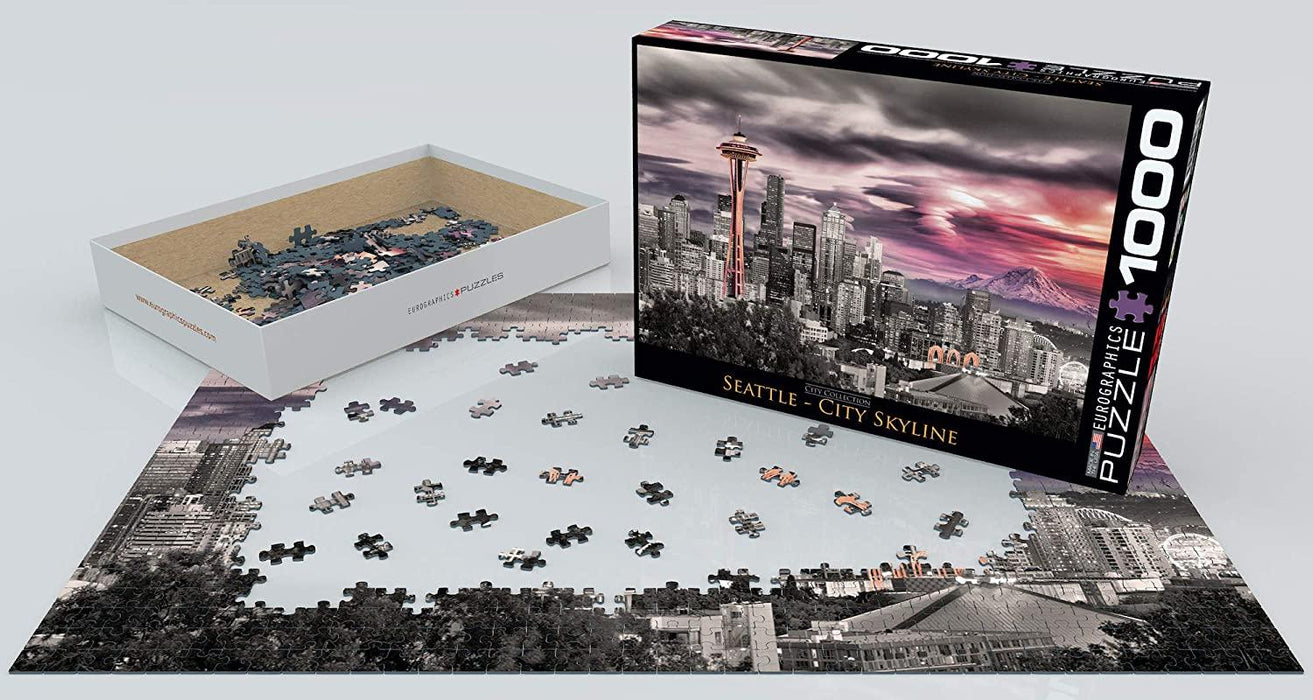 ROMPECABEZAS SEATTLE CITY SKYLINE 1000 PIEZAS EUROGRAPHICS