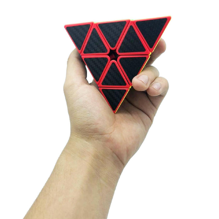 Cubo Magico Pyraminx Carbon Fiber 3X3 Destreza