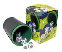 Cubilete Forrado Con 5 Dados - 2
