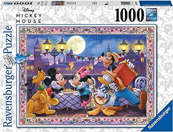 Rompecabezas Cena Romatica Mickey Y Minnie 1000 Piezas Ravensburger