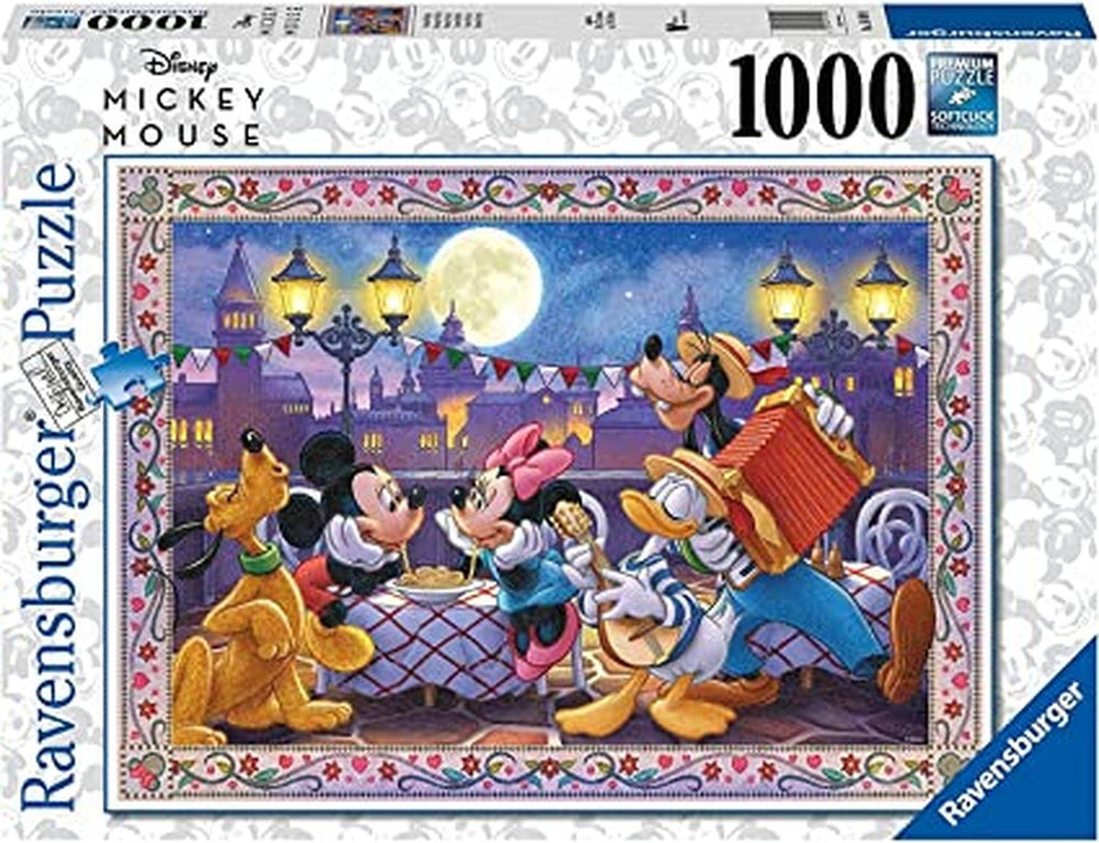 Rompecabezas Cena Romatica Mickey Y Minnie 1000 Piezas Ravensburger