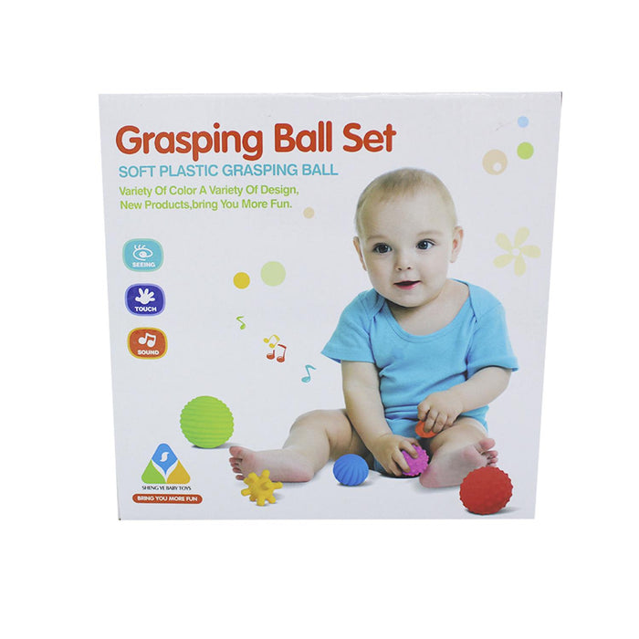 Set de 6 piezas de pelotas de plástico suaves con texturas son uno de los mejores juguetes para bebe