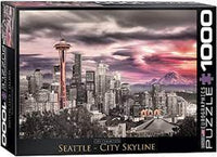 ROMPECABEZAS SEATTLE CITY SKYLINE 1000 PIEZAS EUROGRAPHICS - 1