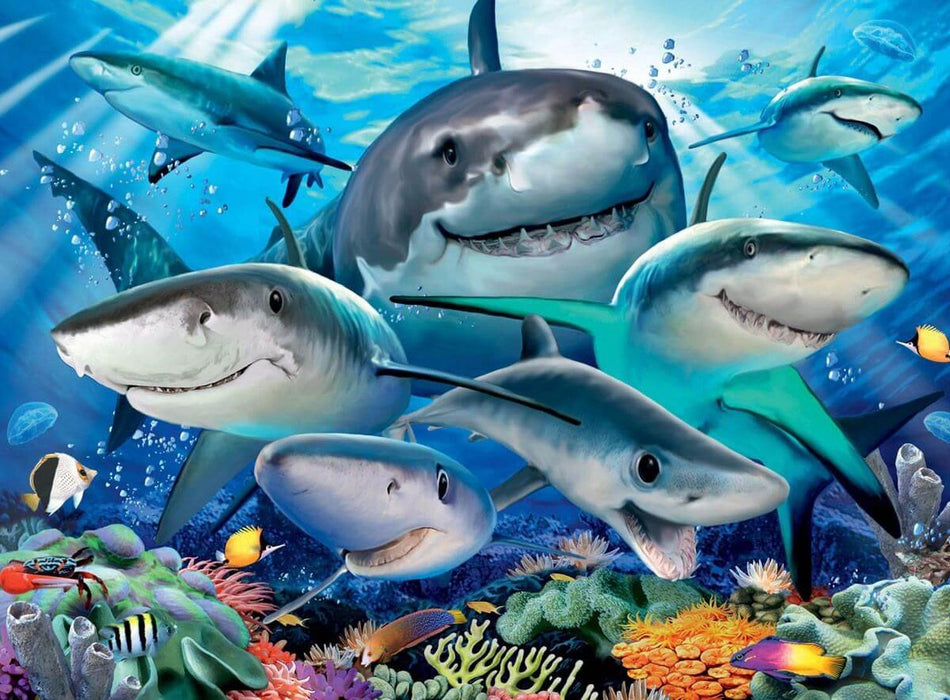 Rompecabezas Tiburones Sonrientes 300 Piezas Ravensburger